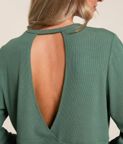 White Crow Glenda Top Hunter Green Sale
