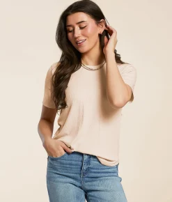 White Crow Glenda Top Sandshell Sale