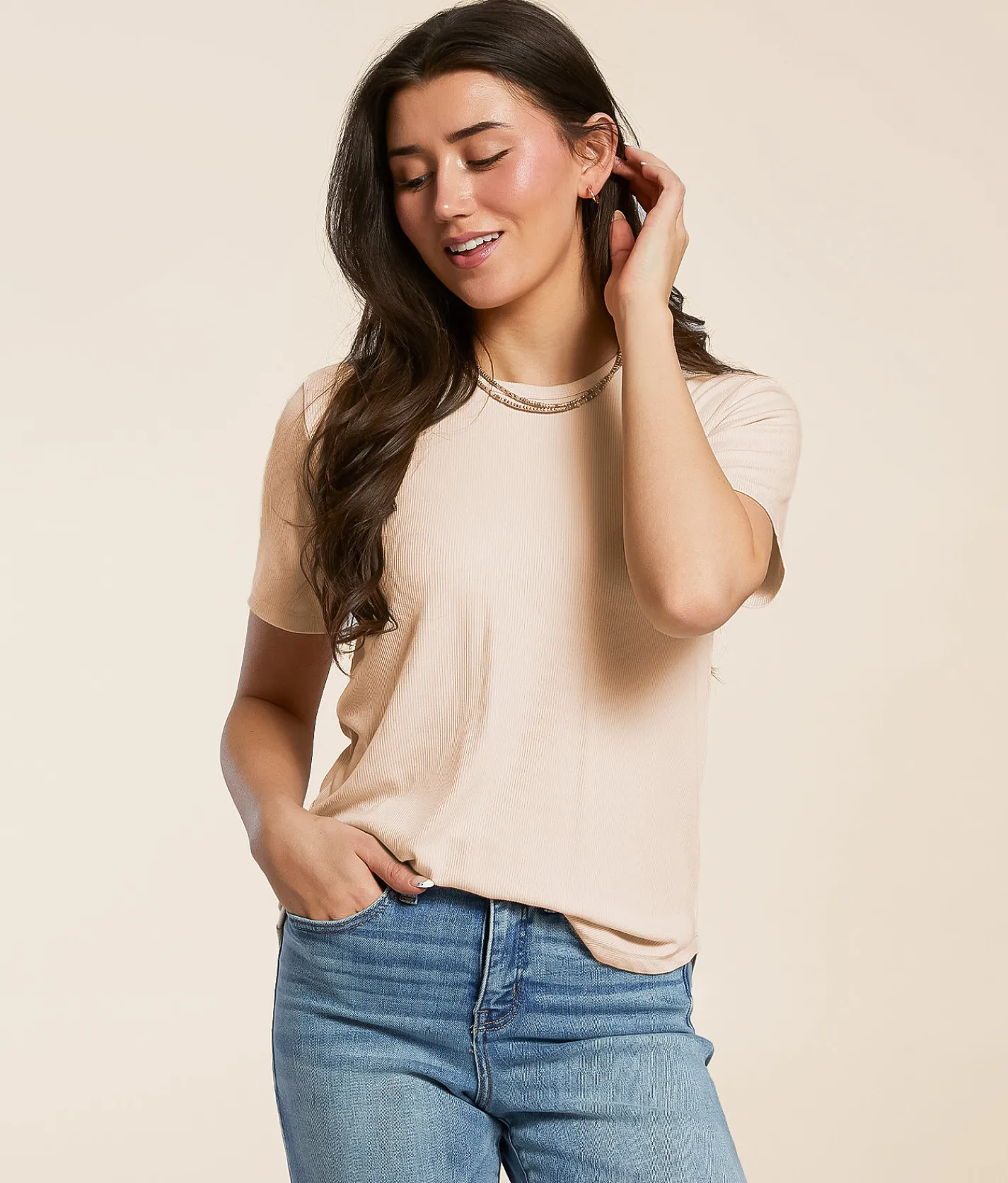White Crow Glenda Top Sandshell Sale