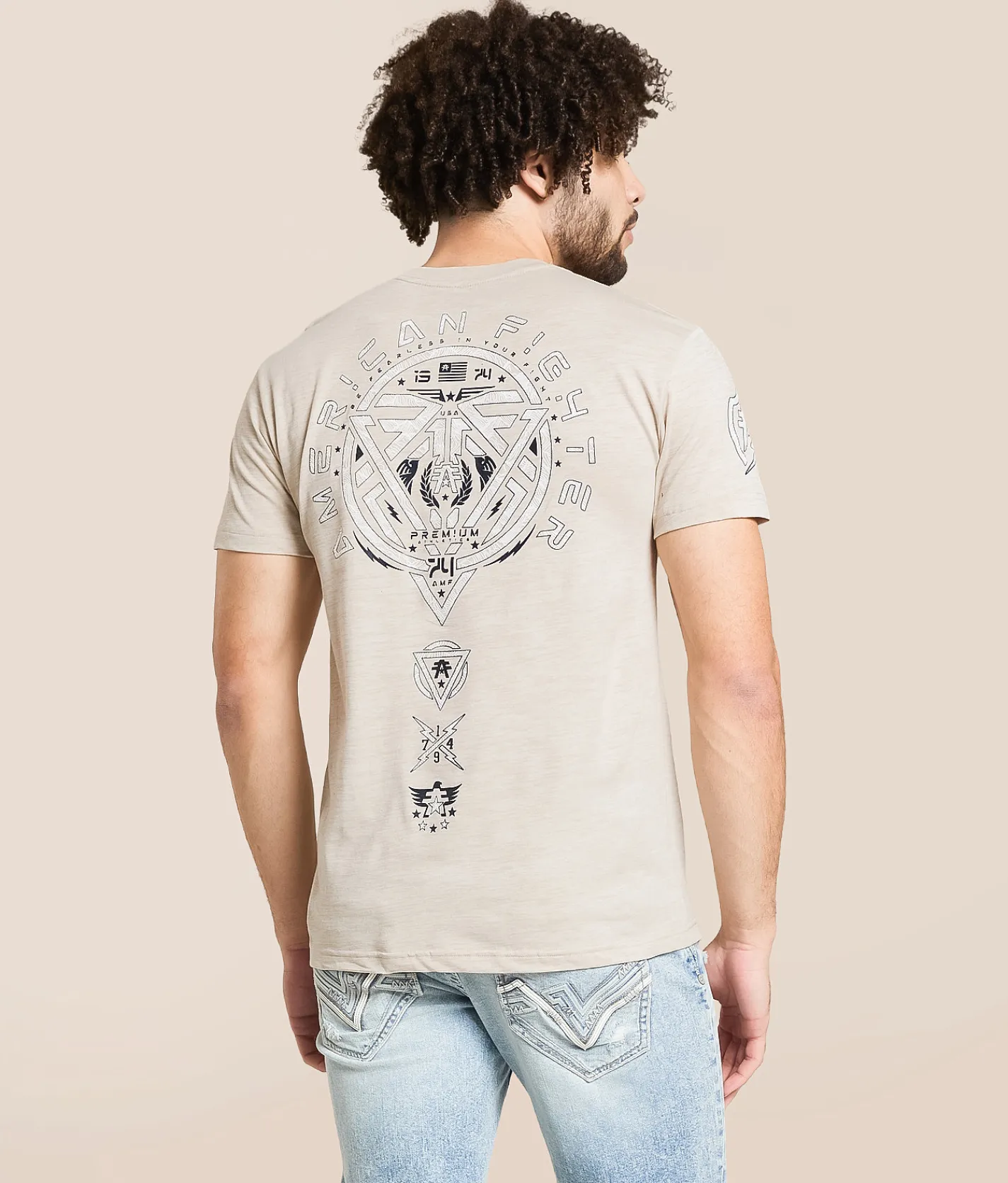 American Fighter Glenside T-Shirt Bone