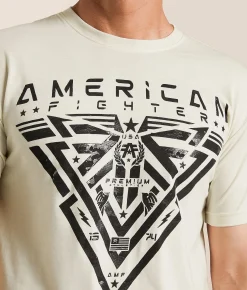 American Fighter Glenside T-Shirt Dirty White Multi Clearance