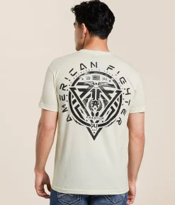American Fighter Glenside T-Shirt Dirty White Multi Clearance