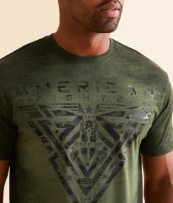 Graphic T-Shirts | American Fighter Glenside T-Shirt Thyme Kombu Green