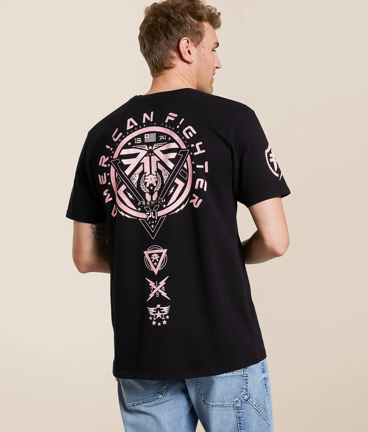 Tops|Graphic T-Shirts | American Fighter Glenside T-Shirt Black