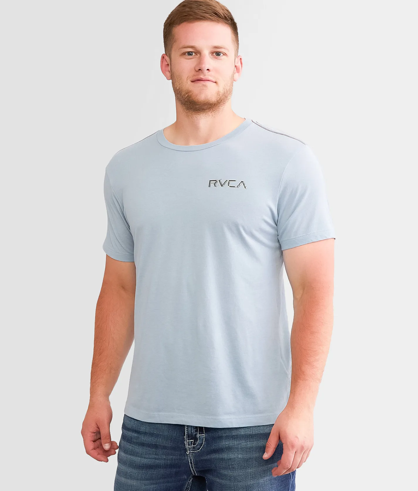 Graphic T-Shirts | RVCA Glitch Bit T-Shirt Deja Blue