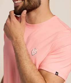 Tops|Graphic T-Shirts | Veece Glitch Storm T-Shirt Neon Tangerine