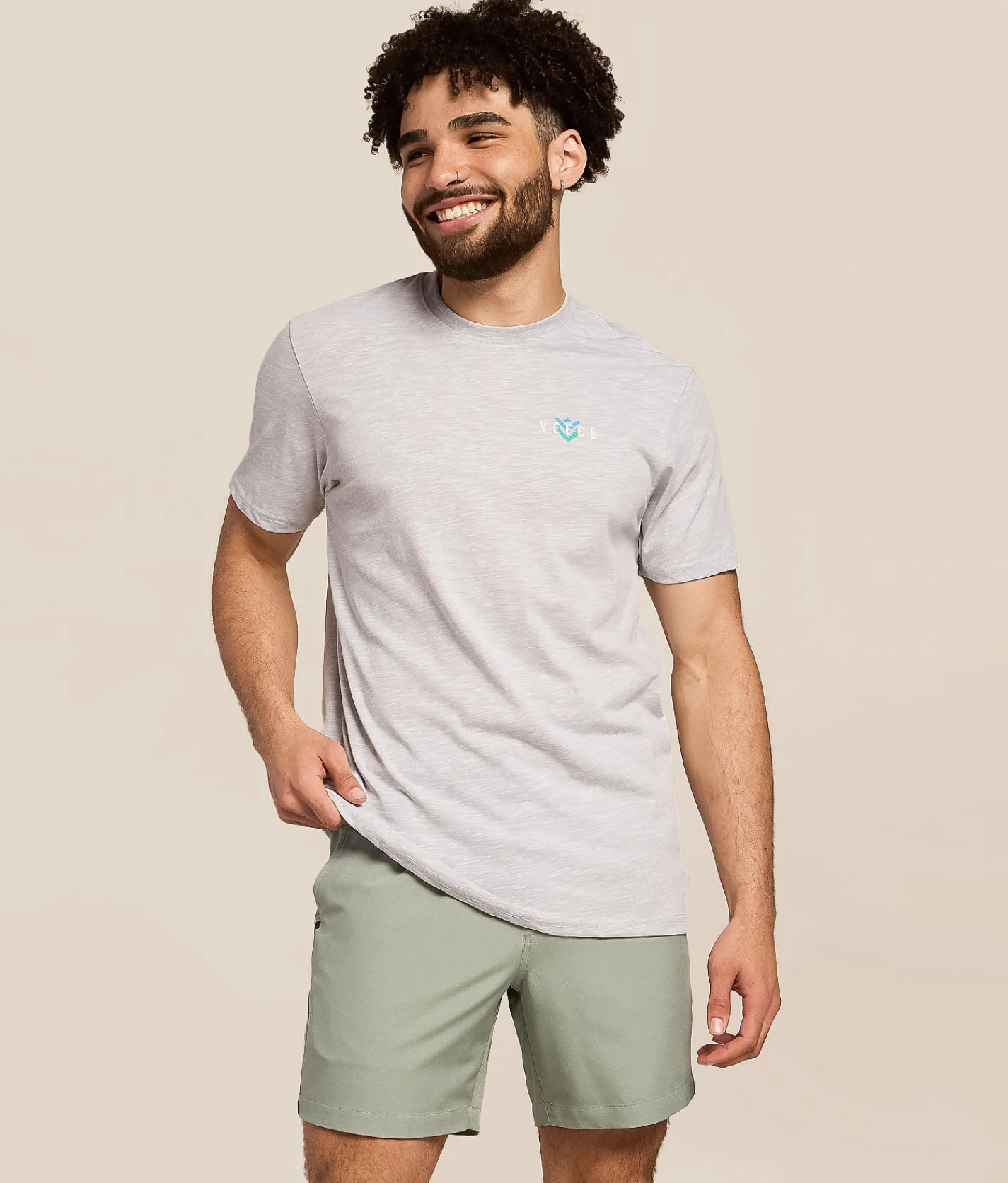 Veece Glitch Wave T-Shirt Progrey Discount
