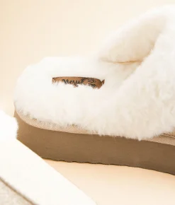 Shoes | Very G Glitter Platform Slipper Champagne