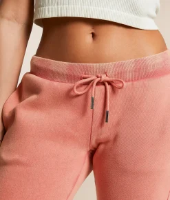 Miss Me Glitz Track Suit Sweatpant Coral Pink Outlet