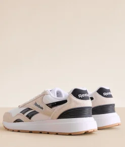 Reebok® GL1100 Leather Sneaker White White Black Discount
