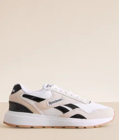 Reebok® GL1100 Leather Sneaker White White Black Discount