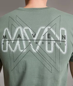 Tops|Graphic T-Shirts | Maven Co-op Glow T-Shirt Balsam Green
