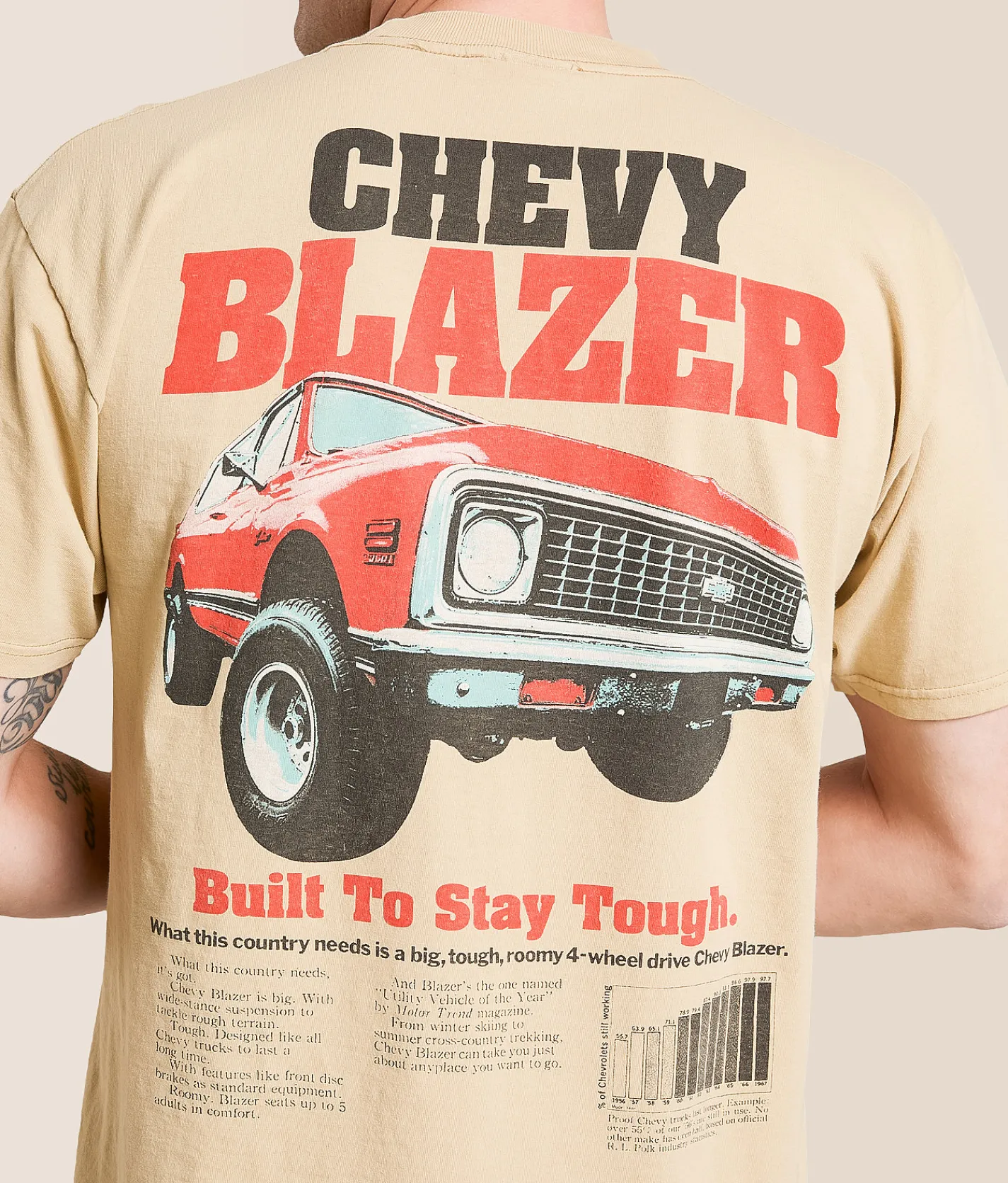 Tops|Graphic T-Shirts | Screen Stars GM 1975 Blazer T-Shirt Sand