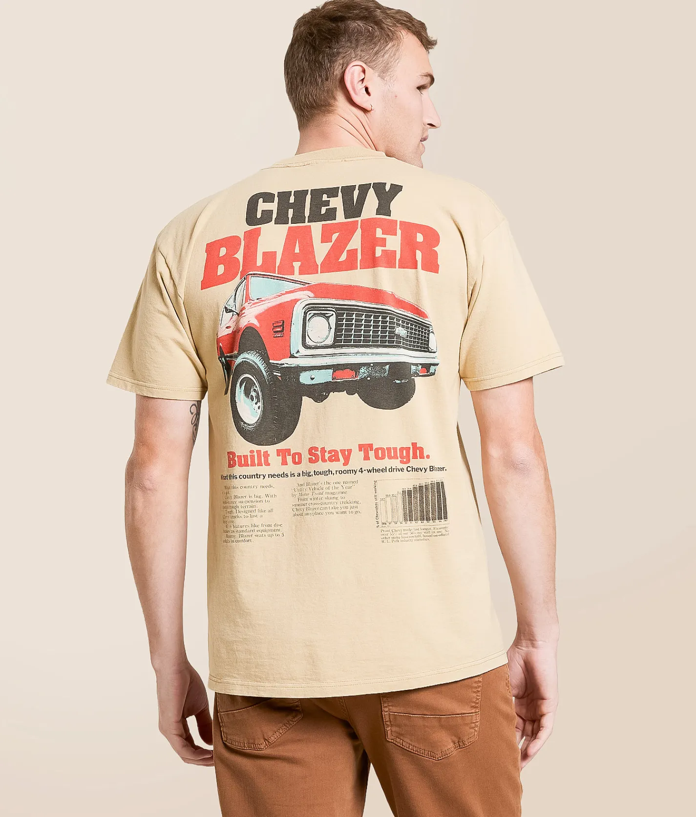 Tops|Graphic T-Shirts | Screen Stars GM 1975 Blazer T-Shirt Sand