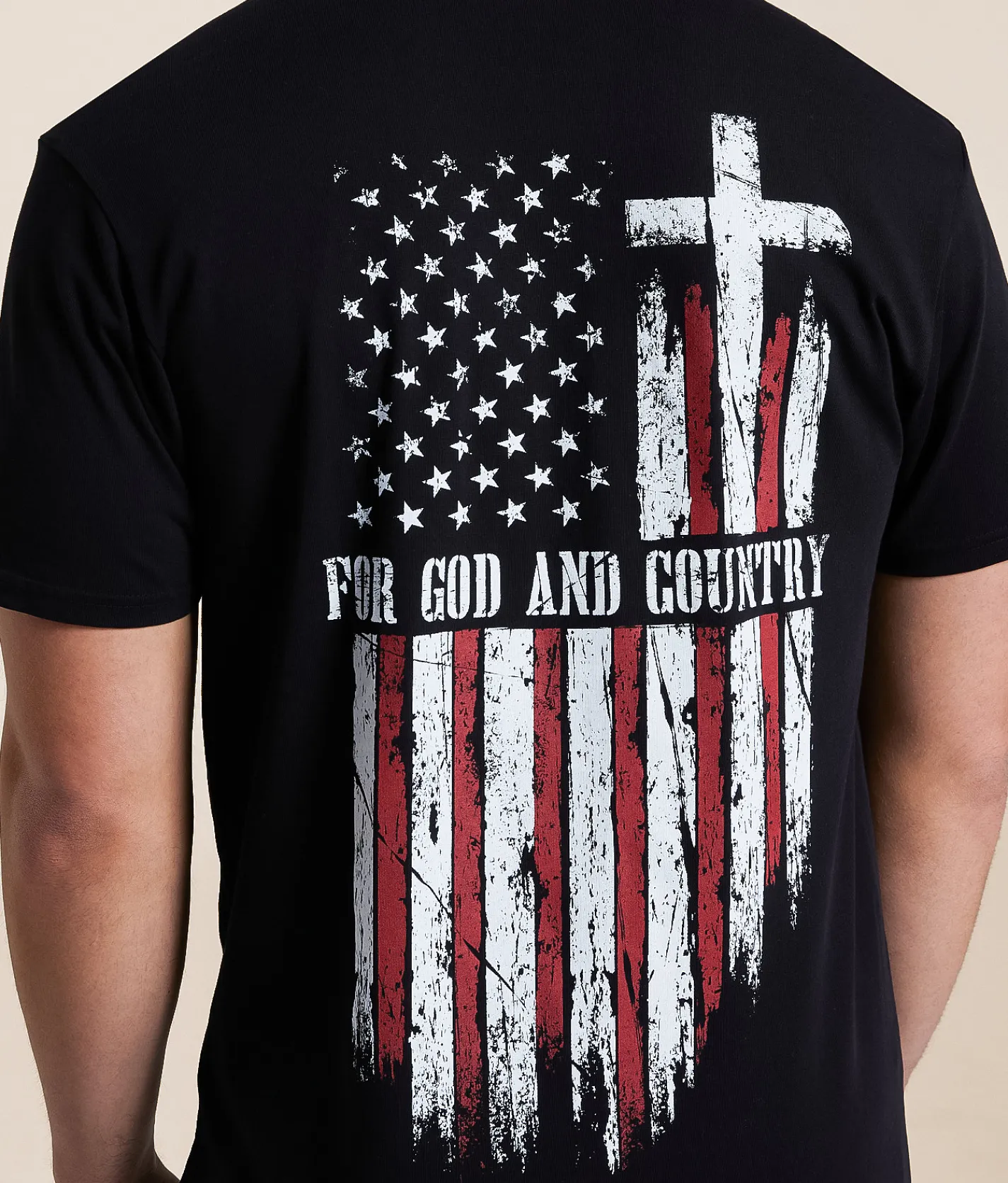 Tops|Graphic T-Shirts | Howitzer God & Country T-Shirt Black