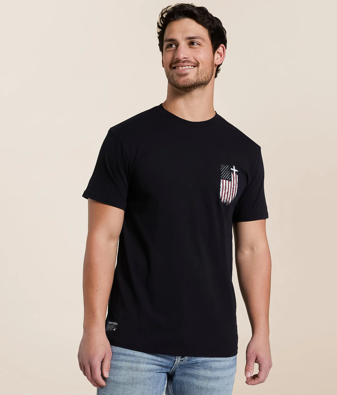 Tops|Graphic T-Shirts | Howitzer God & Country T-Shirt Black