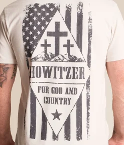 Tops|Graphic T-Shirts | Howitzer God & Country T-Shirt Lunar Rock