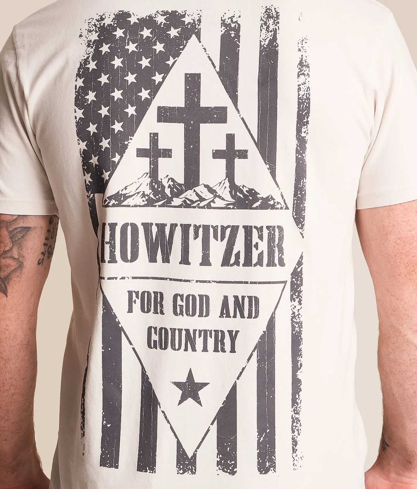 Tops|Graphic T-Shirts | Howitzer God & Country T-Shirt Lunar Rock