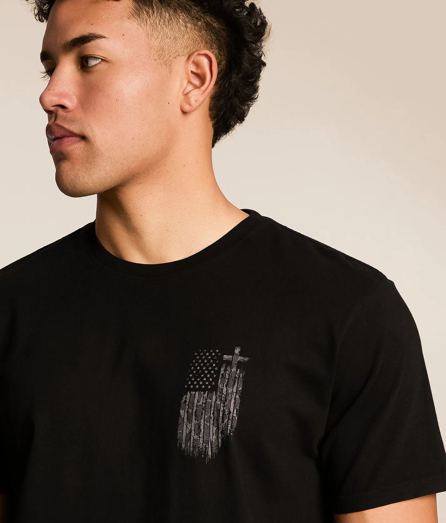 Howitzer God & Country T-Shirt Black Clearance