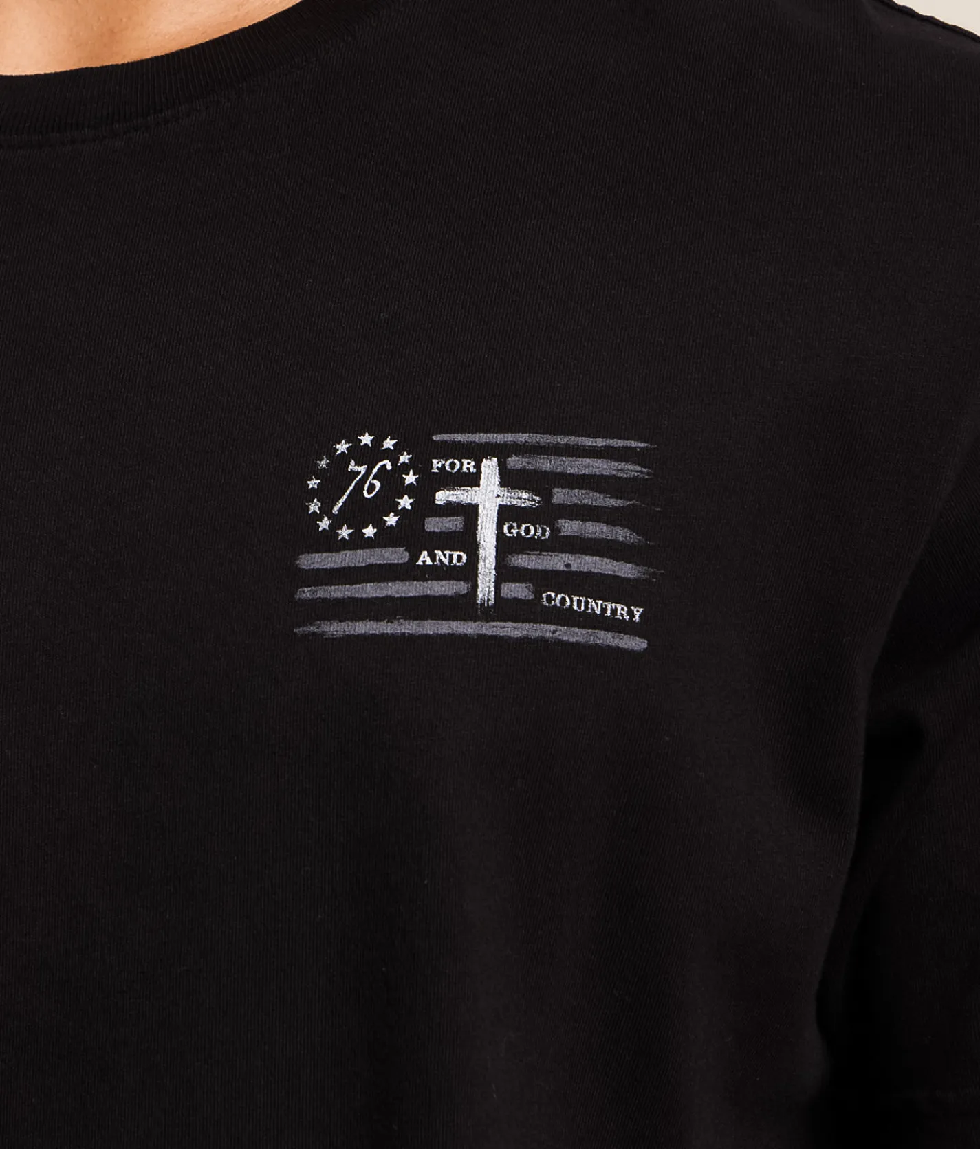 Tops|Graphic T-Shirts | Howitzer God & Country T-Shirt Black