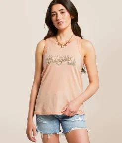 Wrangler® Goddess Tank Top Peach Parfait Online