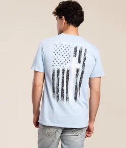 Howitzer God Family Country T-Shirt Slate Blue Online