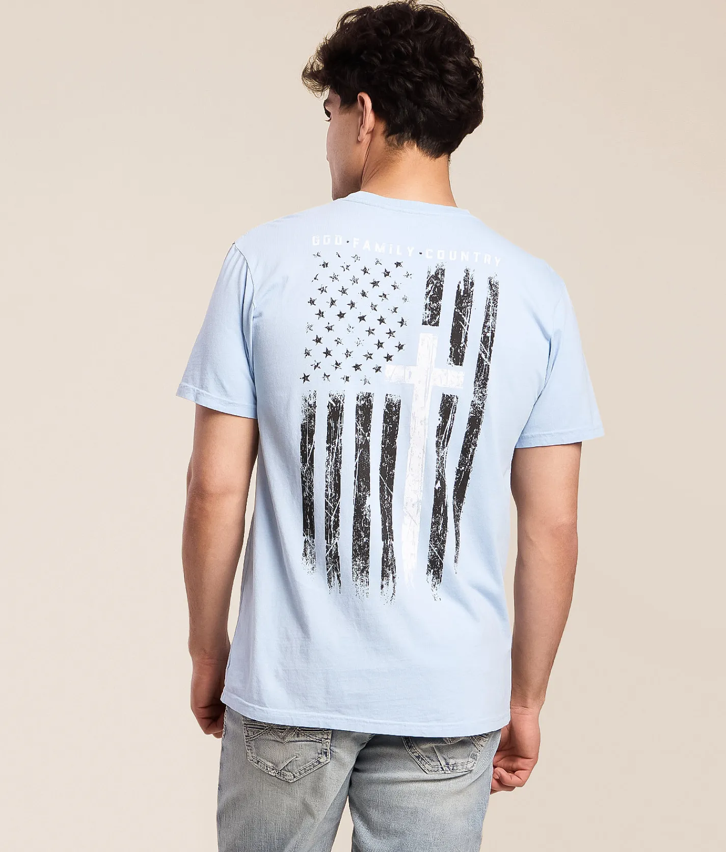 Howitzer God Family Country T-Shirt Slate Blue Online