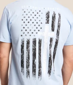 Howitzer God Family Country T-Shirt Slate Blue Online