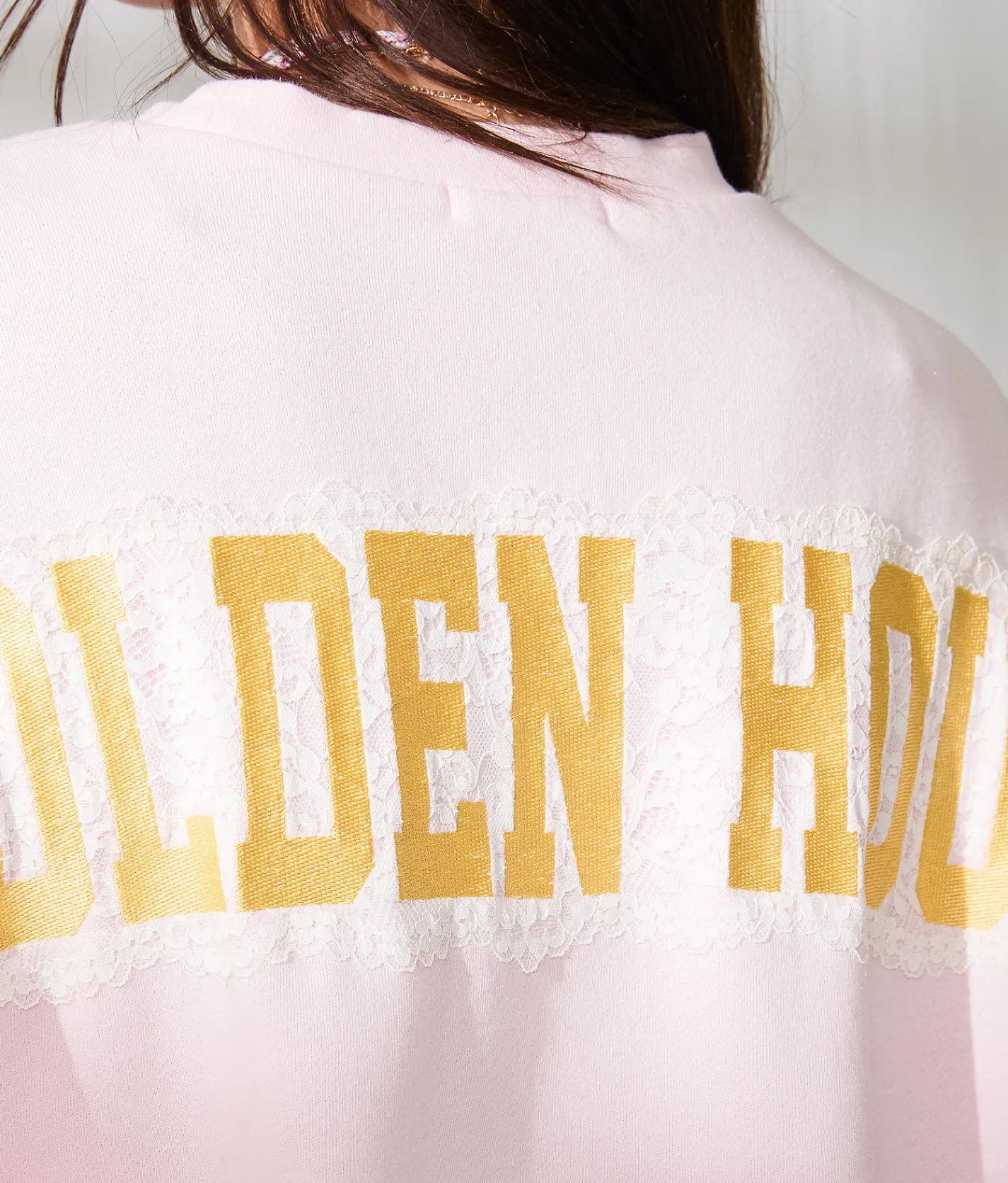 33 Coastal Golden Hour Lace Pullover Ballerina Pink Outlet