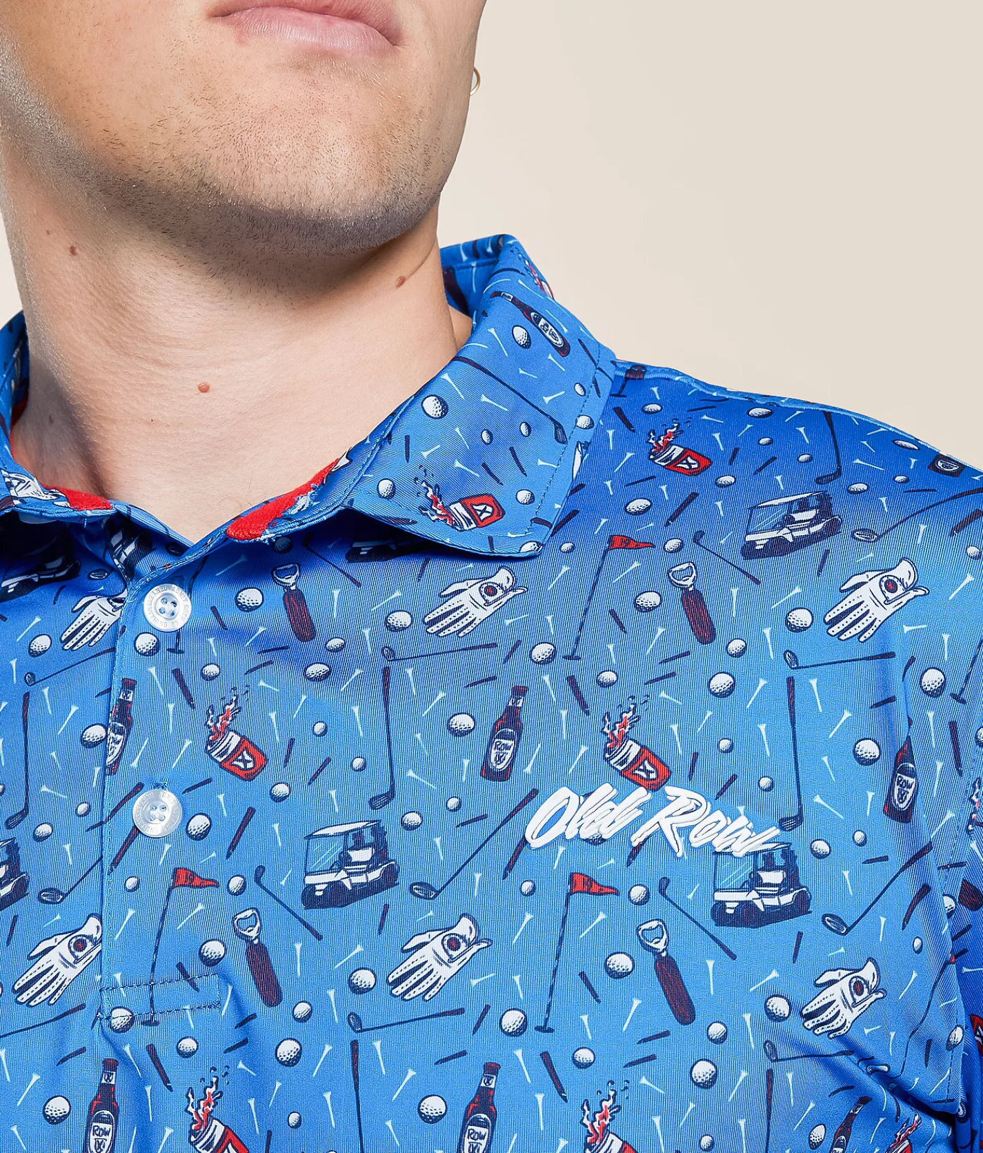 Tops | Old Row Golf Cart Polo Blue