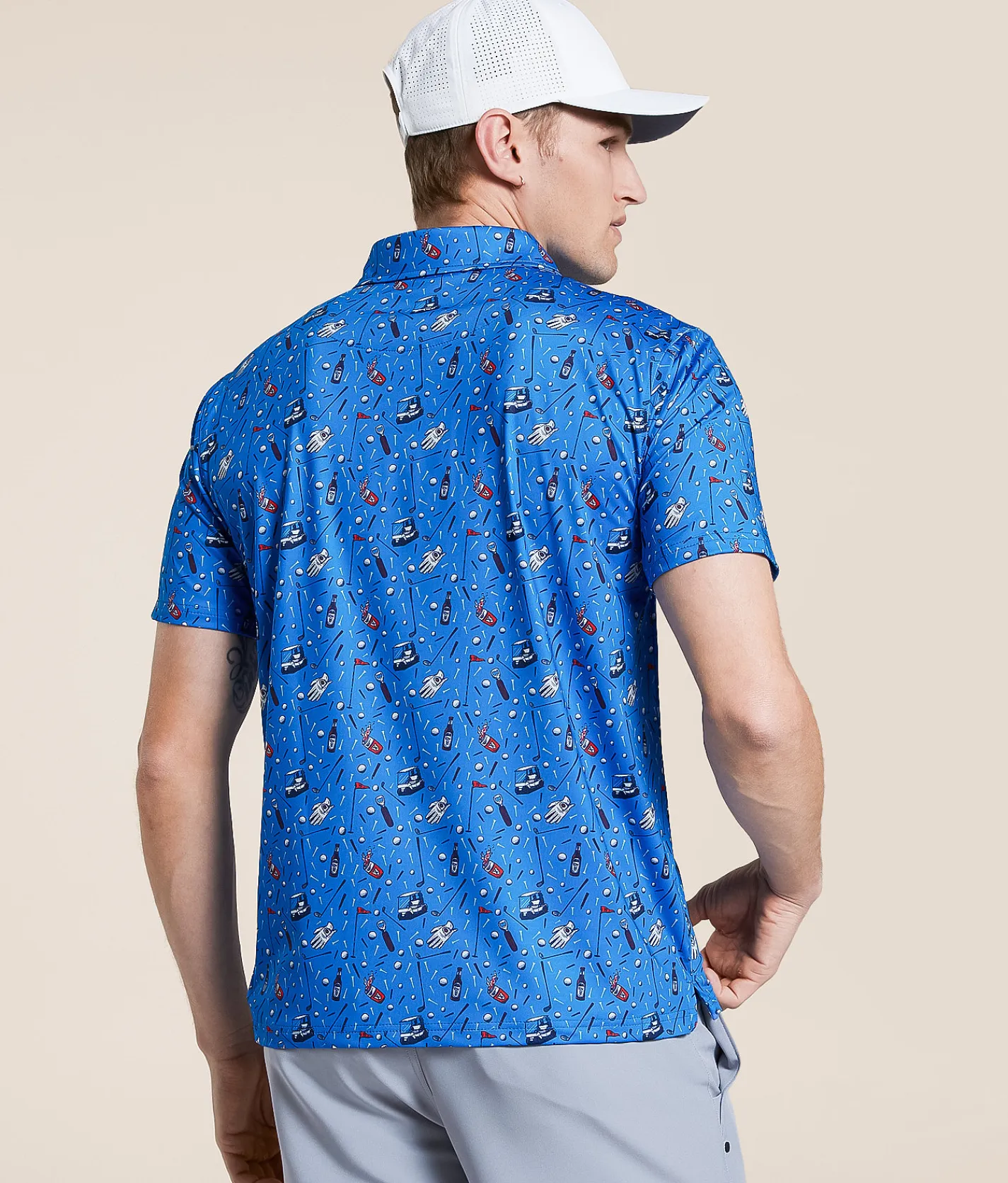 Tops | Old Row Golf Cart Polo Blue