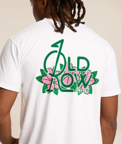 Tops|Graphic T-Shirts | Old Row Golf Flower T-Shirt White