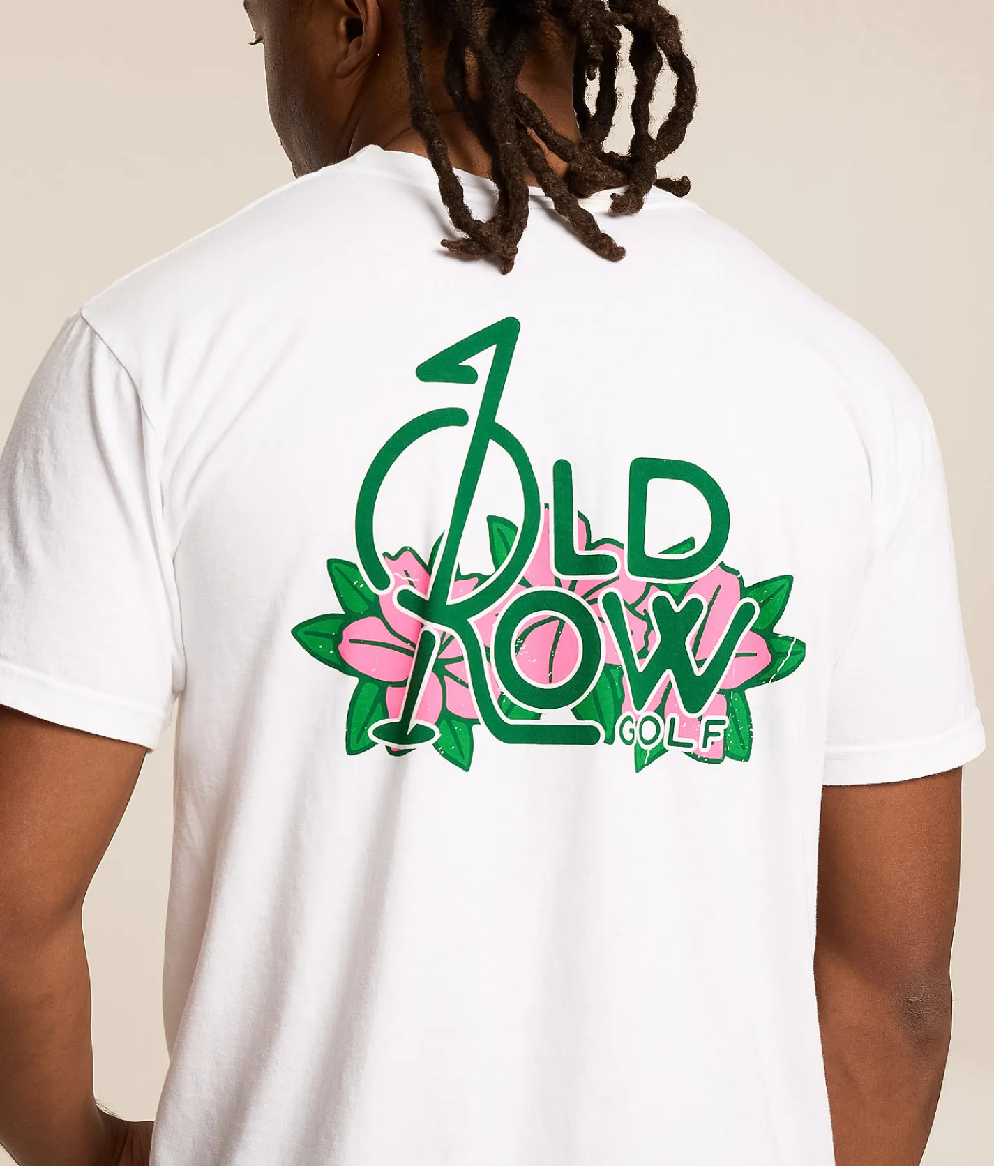 Tops|Graphic T-Shirts | Old Row Golf Flower T-Shirt White