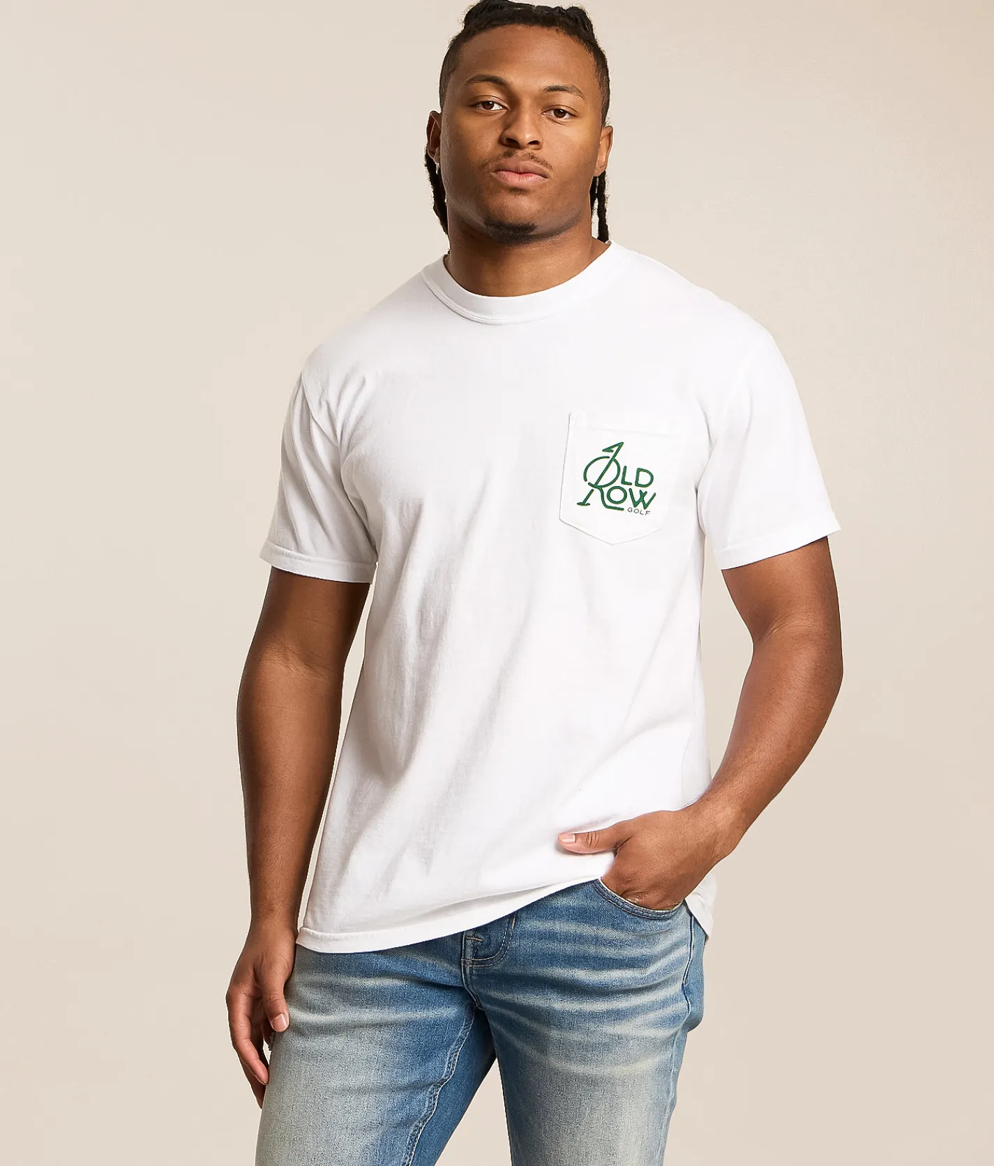 Tops|Graphic T-Shirts | Old Row Golf Flower T-Shirt White