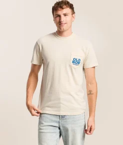 Tops|Graphic T-Shirts | Old Row Gone Fishing T-Shirt Ivory