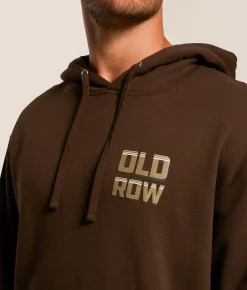 Old Row Good Boys Club Hooded Sweatshirt Brown Clearance