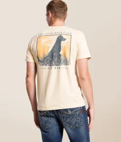 Old Row Good Boys Club Lab T-Shirt Ivory New