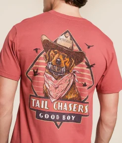 Tail Chasers Club Good Boy T-Shirt Crimson Best