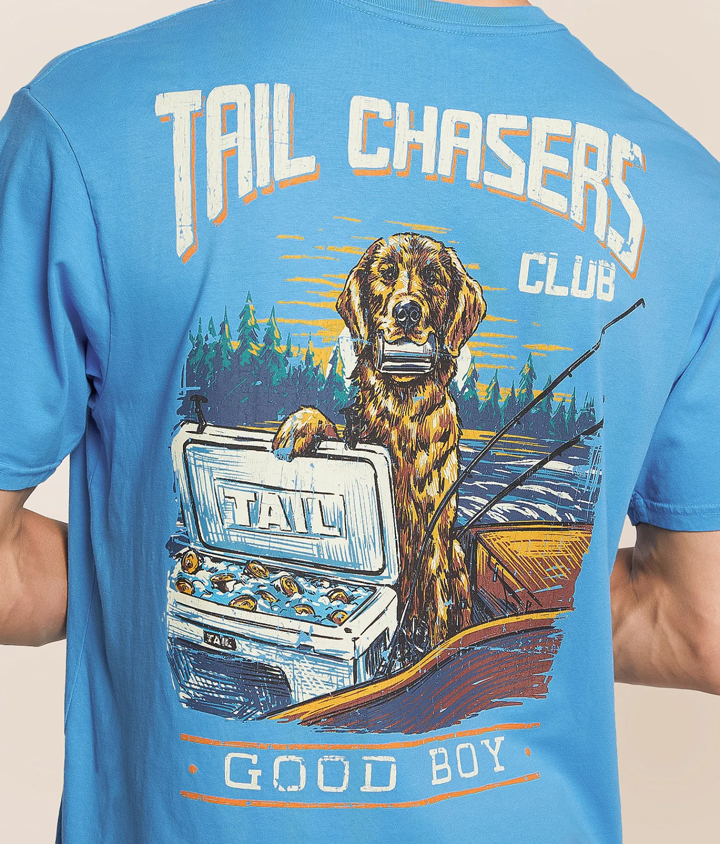Tail Chasers Club Good Boy T-Shirt Royal Caribe Outlet