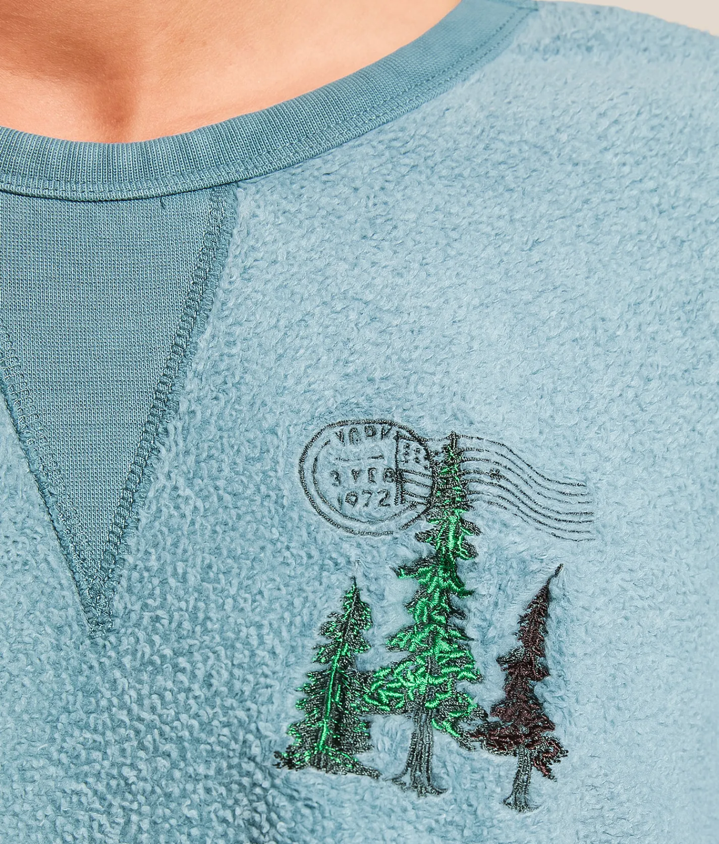 Tops | Modish Rebel Good In The Woods Oversized Pullover Washed Blue