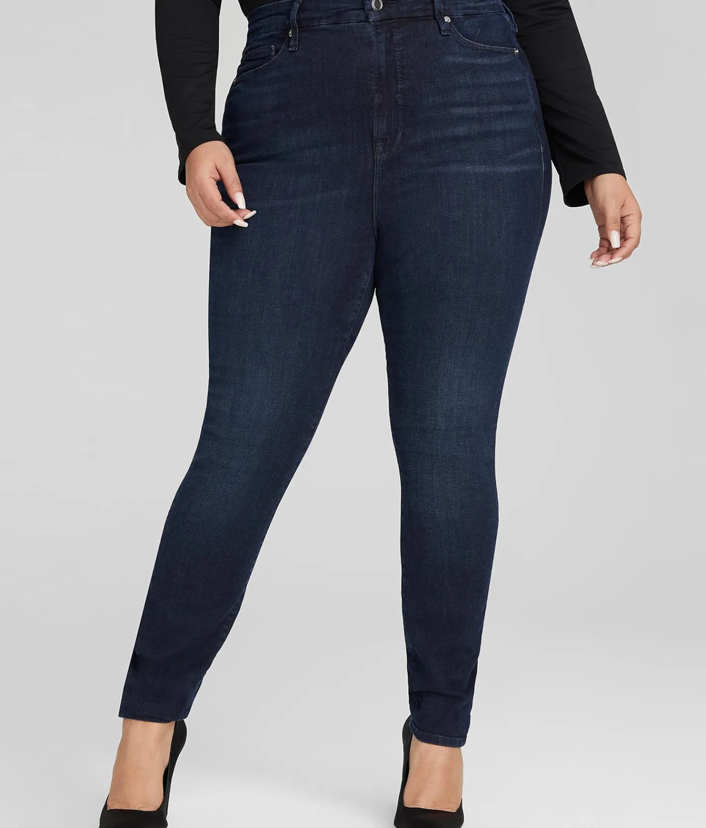 GOOD AMERICAN Good Legs High Rise Skinny Stretch Jean B224