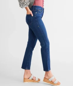 GOOD AMERICAN Good Legs High Rise Straight Stretch Jean Blue 004 Online