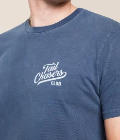 Tail Chasers Club Good Ol Boy T-Shirt Denim Pigment Dye Online
