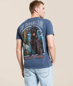 Tail Chasers Club Good Ol Boy T-Shirt Denim Pigment Dye Online