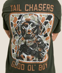 Tail Chasers Club Good Ol Boy T-Shirt Rosin Pigment Dye New