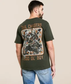 Tail Chasers Club Good Ol Boy T-Shirt Rosin Pigment Dye New
