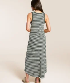 Dresses | Z Supply Goodwin Stripe Midi Dress Dark Agave