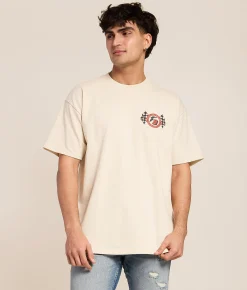 Tops|Graphic T-Shirts | Brixton Goodyear Speedway T-Shirt Cream