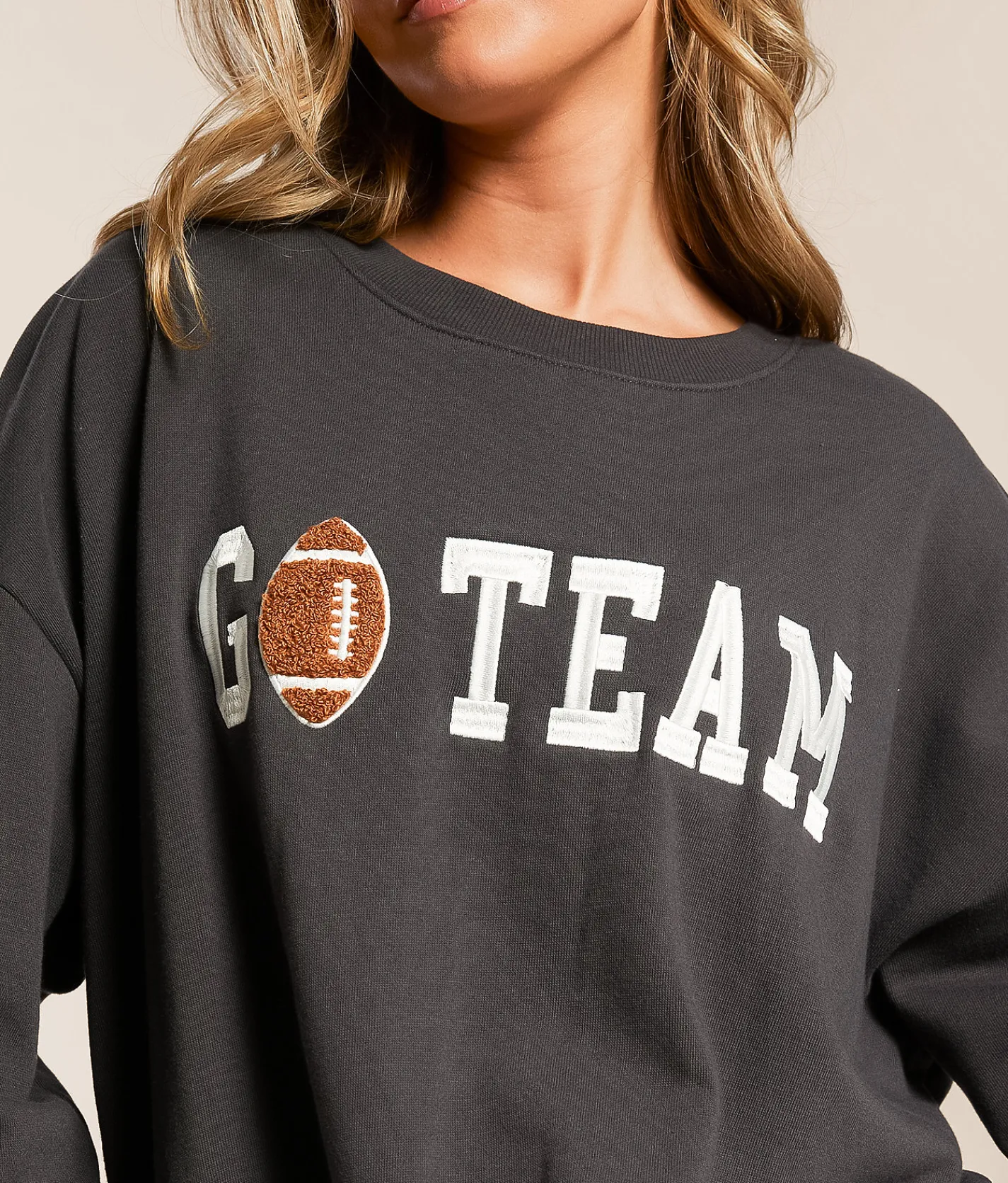 Tops | Z Supply Go Team Oversized Pullover Black Sands