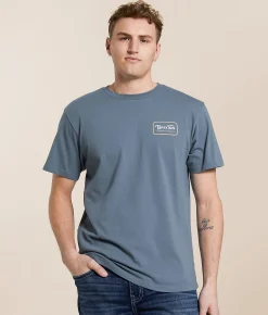 Tops|Graphic T-Shirts | Brixton Grade T-Shirt Black Rust Smoke Grey